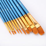 Paint by Number Brushes 10 Pcs Set