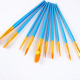 Paint by Number Brushes 10 Pcs Set