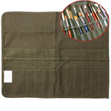 Roll Up Canvas Paint Brush Bag