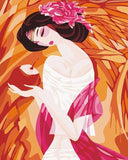 Lady Abstract Pink Orange